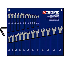 Набор ключей THORVIK гаечных комбинированных в сумке, 6-32 мм, 25 предметов CWS0025
