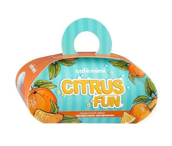 Подарочный набор Cafe Mimi "Citrus Fun" (мыло+бурлящий шар для ванны)