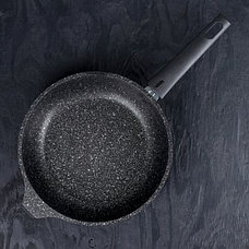 Набор кухонной посуды №6 с антипригарным покрытием, линия "Мраморная" (темный мрамор): кмт42а, смт246а., фото 2