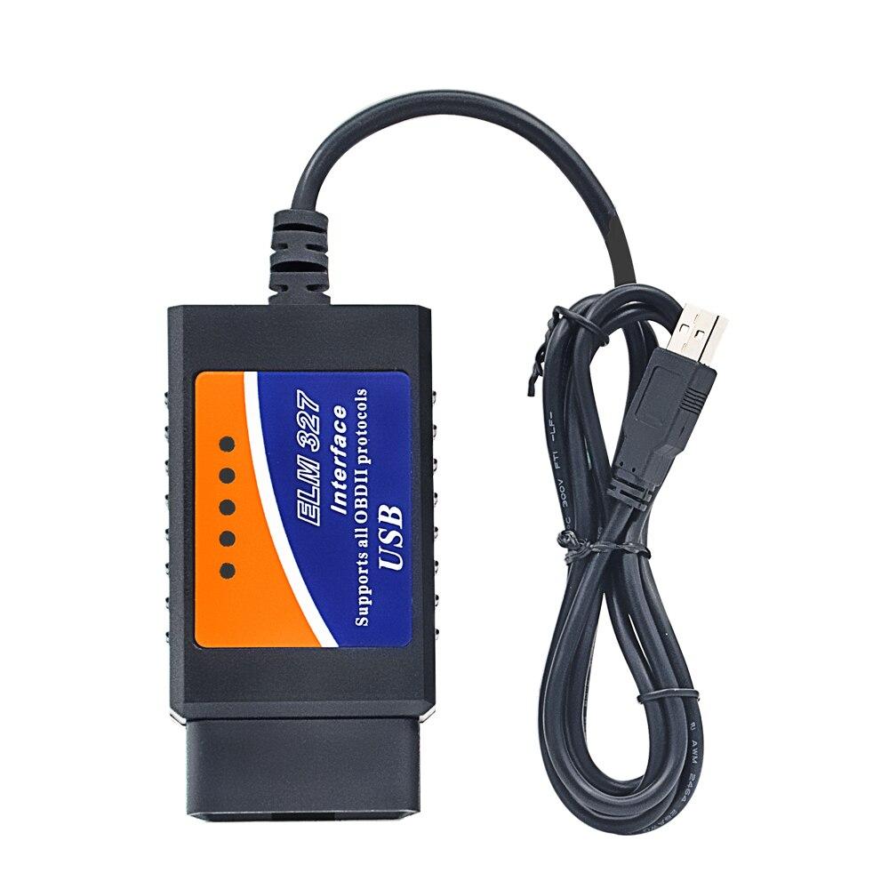 Сканер диагностический автомобильный ELM327, OBD2, elm 327, USB v1.5