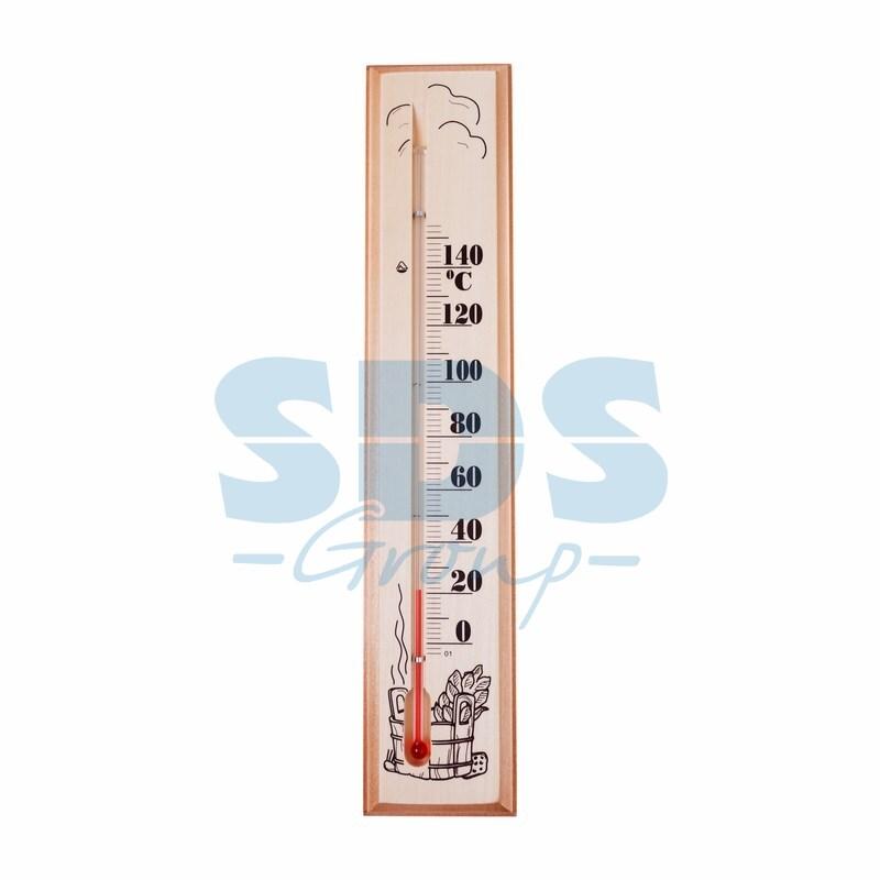 Термометр для сауны, основание — дерево 65х275 мм REXANT