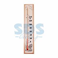 Термометр для сауны, основание дерево 65х275 мм REXANT
