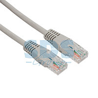 Шнур коммутационный, патч-корд U/UTP RJ45-RJ45, CAT 5e, ZH нг(А)-HF, серый, 3м REXANT