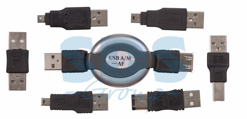 Набор USB 6 переходников + удлинитель (тип3) REXANT - фото 1 - id-p97030547