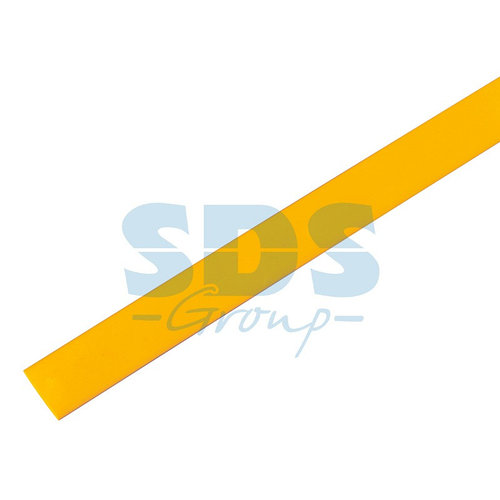 Трубка термоусаживаемая ТУТ 20,0/10,0мм, желтая, упаковка 10 шт. по 1м ...