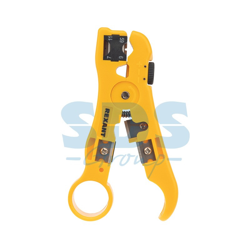 Инструмент для зачистки и обрезки кабелей REXANT HT-302 RG-58, RG-59, RG-6, RG-11. - фото 1 - id-p97029628