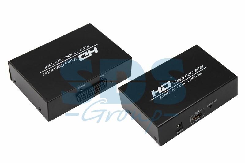 Конвертер SCART на HDMI, металл REXANT - фото 1 - id-p97030646