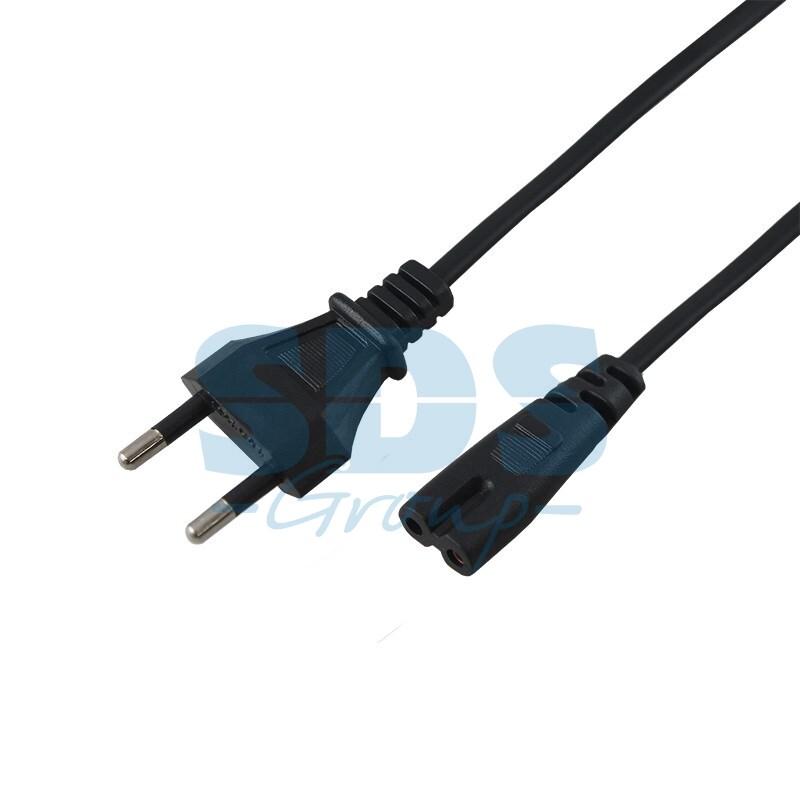 Шнур сетевой, вилка - евроразъем С7, кабель 2x0,5 мм², длина 3 метра (PE пакет) REXANT - фото 1 - id-p97030664