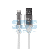 USB-Lightning кабель для iPhone/PVC/soft touch/white/1m/REXANT