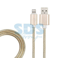USB-Lightning кабель для iPhone/metall/gold/1m/REXANT
