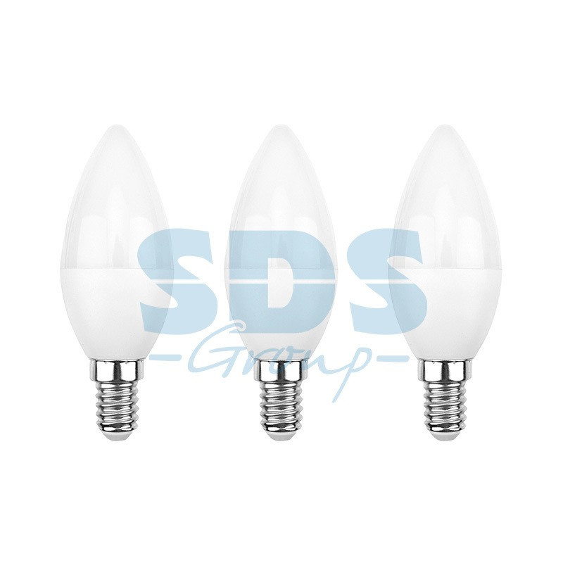 Лампа светодиодная Свеча CN 9,5Вт E14 903Лм 6500K холодный свет (3 шт/уп) REXANT - фото 1 - id-p97022915