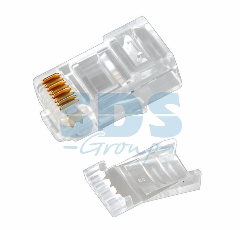 Разъем UTP RJ-45(8P8C), CAT 6, с вставкой REXANT - фото 1 - id-p97031805