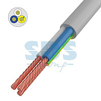 Провод соединительный ПВС 3x1,0 мм², белый, длина 50 метров, ГОСТ 7399-97 REXANT