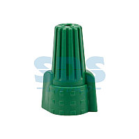 Соединительный изолирующий зажим REXANT заземления с лепестками СИЗ-99 ø 12 мм (5-16 мм²), зеленый (100