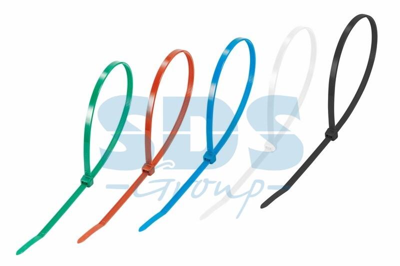 Стяжка кабельная нейлоновая 300x4,8мм, набор 5 цветов (25 шт/уп) REXANT - фото 1 - id-p97030309