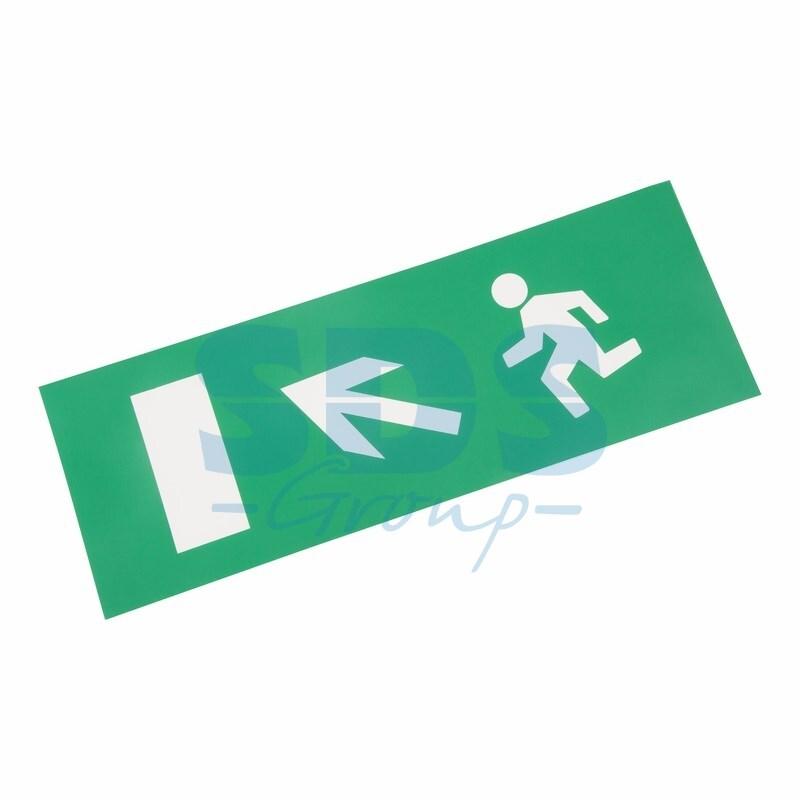 Наклейка для аварийного светильника "Направление к эвакуационному выходу налево вверх" REXANT - фото 1 - id-p97029362