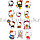 Декоративные наклейки виниловые водостойкие 50 шт Hello Kitty Хелоу Китти, фото 7