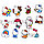 Декоративные наклейки виниловые водостойкие 50 шт Hello Kitty Хелоу Китти, фото 8