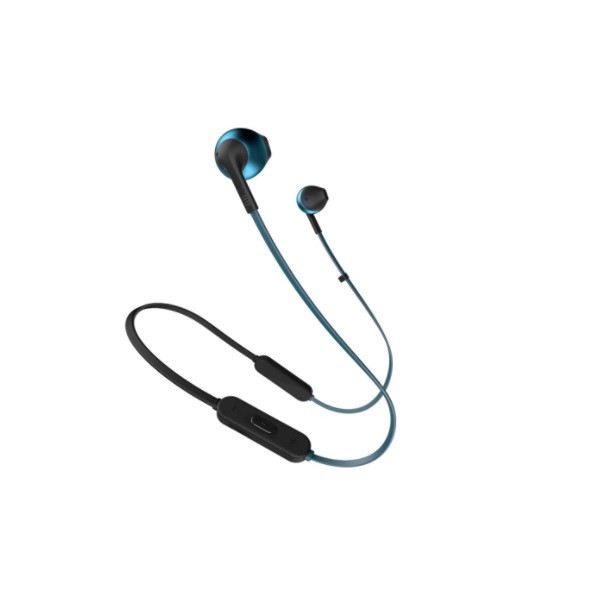 Наушники с микрофоном JBL Bluetooth JBLT205BT голубые, фото 1