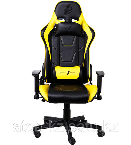 Игровое компьютерное кресло 1stPlayer FK2, Black/Yellow - фото 1 - id-p91058849