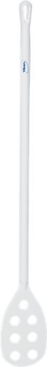 Весло-мешалка перфорированная, Ø31 мм, 1200 мм, белый цвет