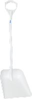 Эргономичная большая лопата с короткой ручкой, 380 x 340 x 90 мм., 1140 мм, белый цвет