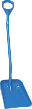 Эргономичная большая лопата с длинной ручкой, 380 x 340 x 90 мм., 1310 мм, синий цвет