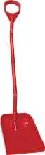 Эргономичная большая лопата с длинной ручкой, 380 x 340 x 90 мм., 1310 мм, красный цвет