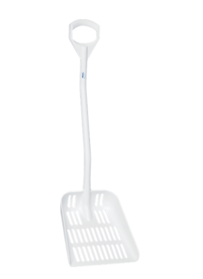 Лопата с перфорированным полотном, 380 x 340 x 90 мм., 1145 мм, белый цвет, фото 1