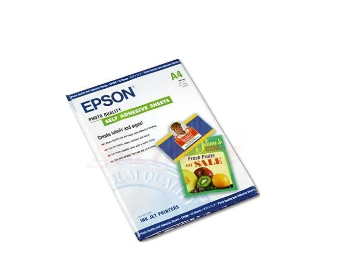 Бумага Epson A4, 167г/м2, 10 листов, матовая, самоклеящаяся - фото 1 - id-p97063823