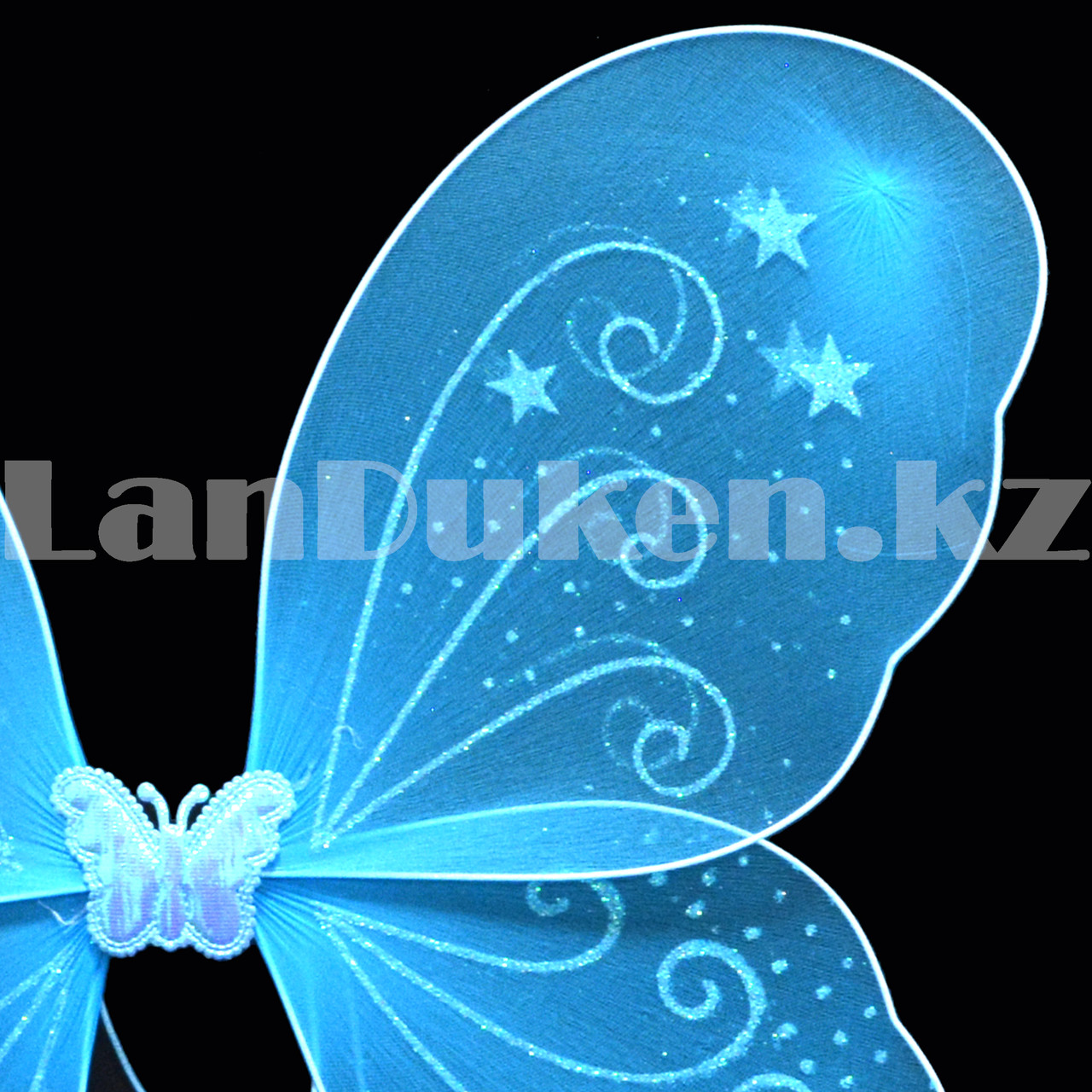 Набор феи большие крылья ободок и волшебная палочка (голубой) - фото 8 - id-p97063821