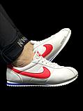 Кроссовки Nike Cortez 320-1 бел красн лог, фото 2