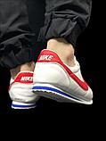 Кроссовки Nike Cortez 320-1 бел красн лог, фото 4