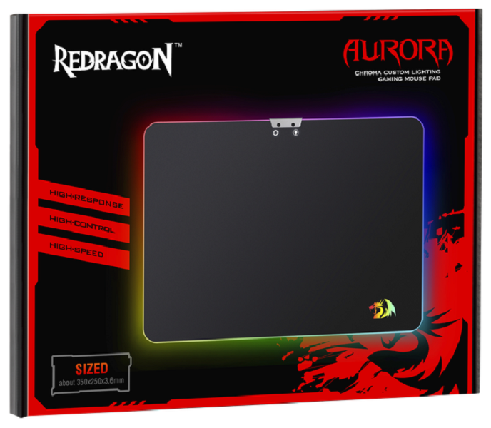 Коврик для мыши Redragon Aurora Black - фото 3 - id-p97066765