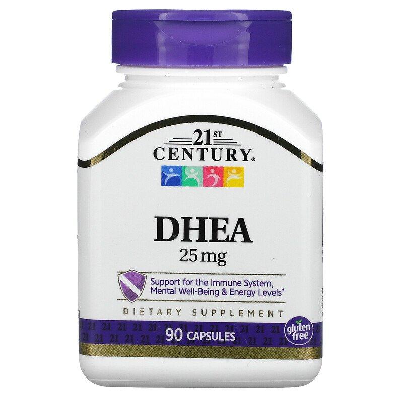 DHEA, 25 мг, 90 капсул, 21st Century - фото 1 - id-p97066770