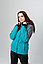 Женский горнолыжный костюм Kerom берюзовый с серым, фото 7