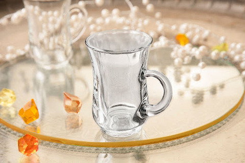 Набор из 6 армуд-бокалов для чая и кофе по-турецки Isfahan Glass {Иран} (Rana) - фото 5 - id-p97067931