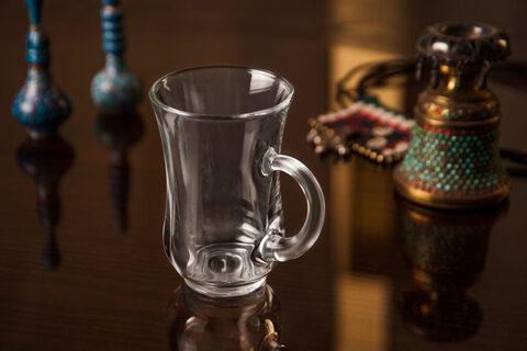 Набор из 6 армуд-бокалов для чая и кофе по-турецки Isfahan Glass {Иран} (Rana) - фото 4 - id-p97068139