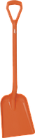 Лопата, 327 x 271 x 50 мм, 1040 мм, оранжевый цвет