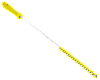 Ерш для чистки труб, диаметр 10 мм, 480 мм, Жесткий ворс, желтый цвет