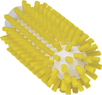 Щетка-ерш для очистки труб, гибкая ручка, диаметр 50 мм, Жесткий ворс, желтый цвет