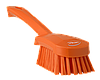 Щетка для мытья с короткой ручкой, 270 мм, Жесткий ворс, оранжевый цвет