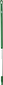 Ручка эргономичная алюминиевая, Ø31 мм, 1510 мм, зеленый цвет