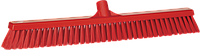 Щетка  для подметания с комбинированным ворсом, 610 мм, Мягкий/жесткий ворс, красный цвет, фото 1