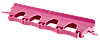 Настенное крепление для 4-6 предметов, 395 мм, розовый цвет