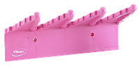 Настенный держатель для инвентаря, 240 мм, розовый цвет, фото 1
