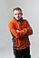 Мужская толстовка флис оранжевая, фото 2