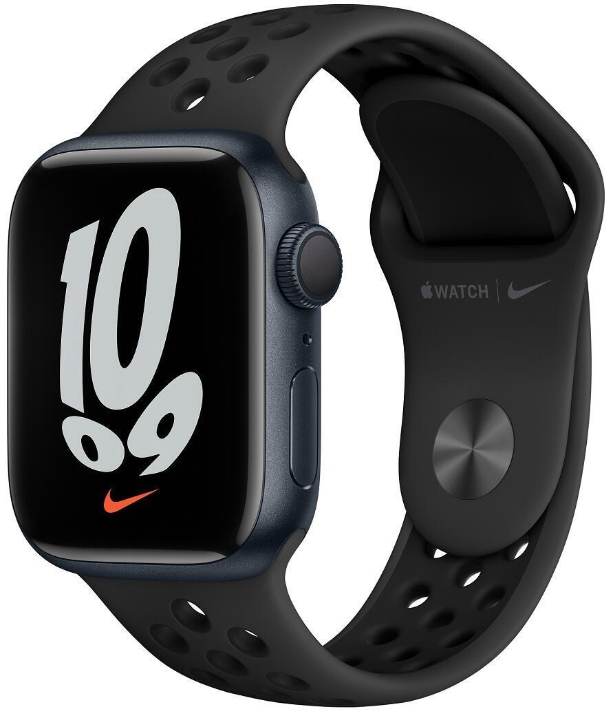 Смарт-часы Apple Watch Nike Series 7 41mm Midnight Aluminium Case with Anthractive/Black Sport Band