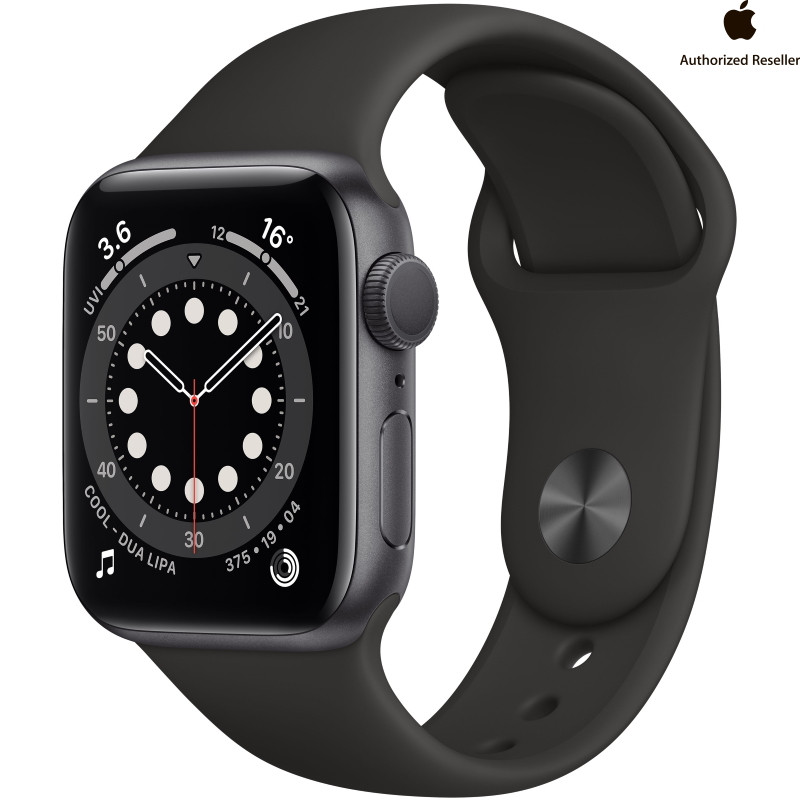 Смарт-часы Apple Watch Series 6 40mm Aluminium Case Space Gray with Sport Bank Black