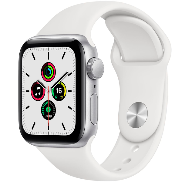 Смарт-часы Apple Watch Series SE 40mm Aluminium Case Silver with Sport Bank White